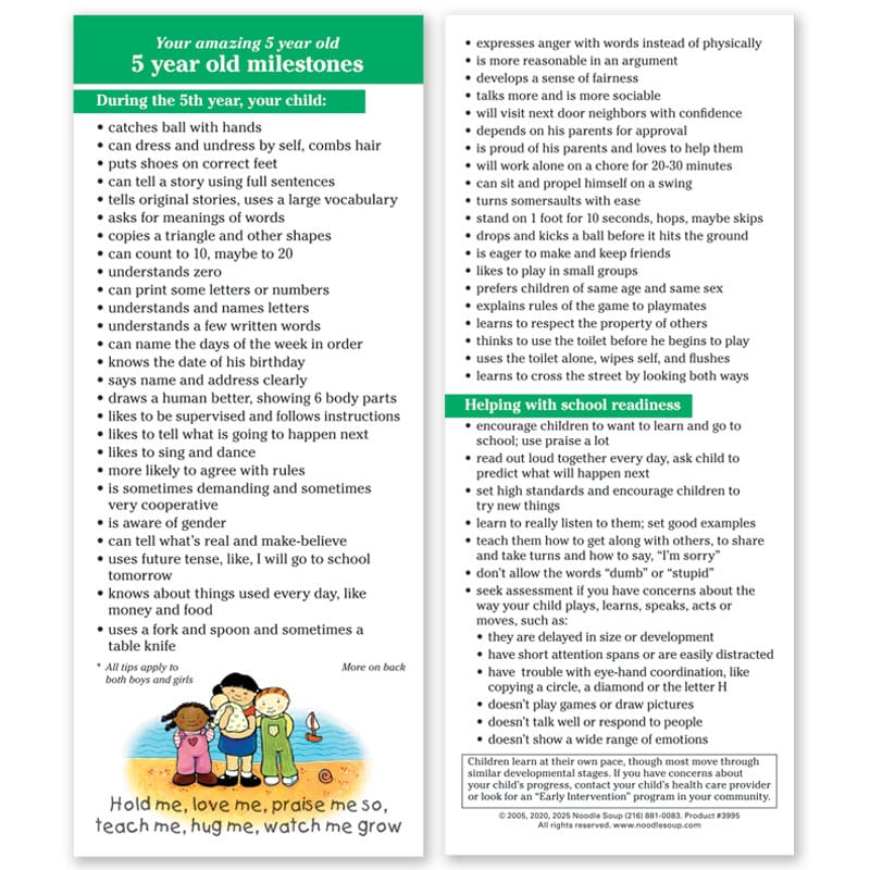 Your Amazing 5 year old - 5 Year Old Milestones English