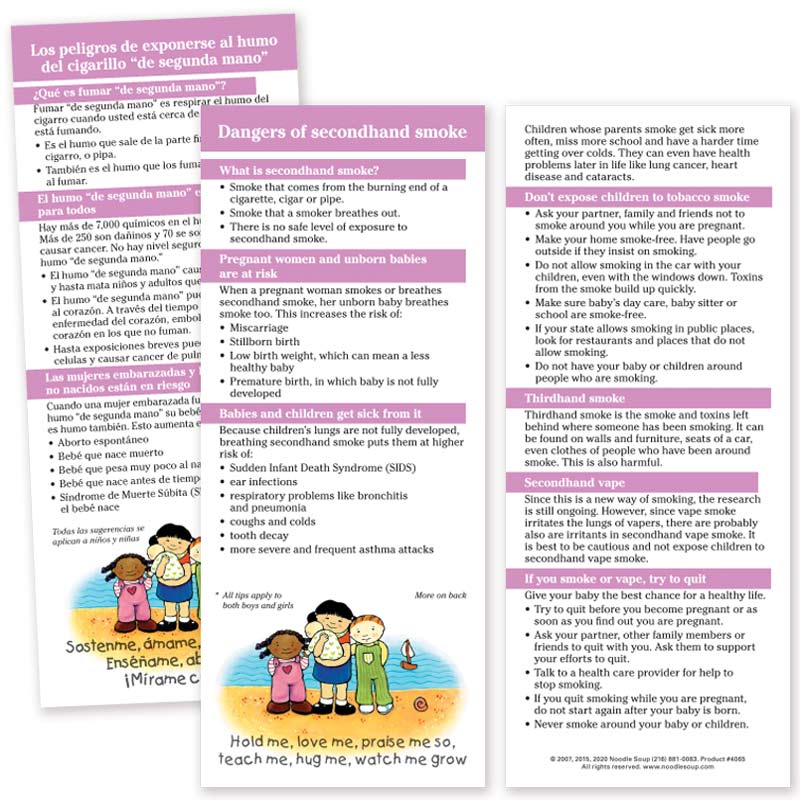 Dangers of Second-Hand Smoke Parent Pack