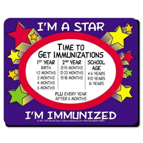 I'm a Start I'm Immunized magnet