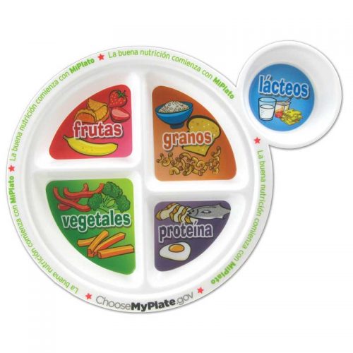 MyPlate 8" Plastic Plate - Spanish