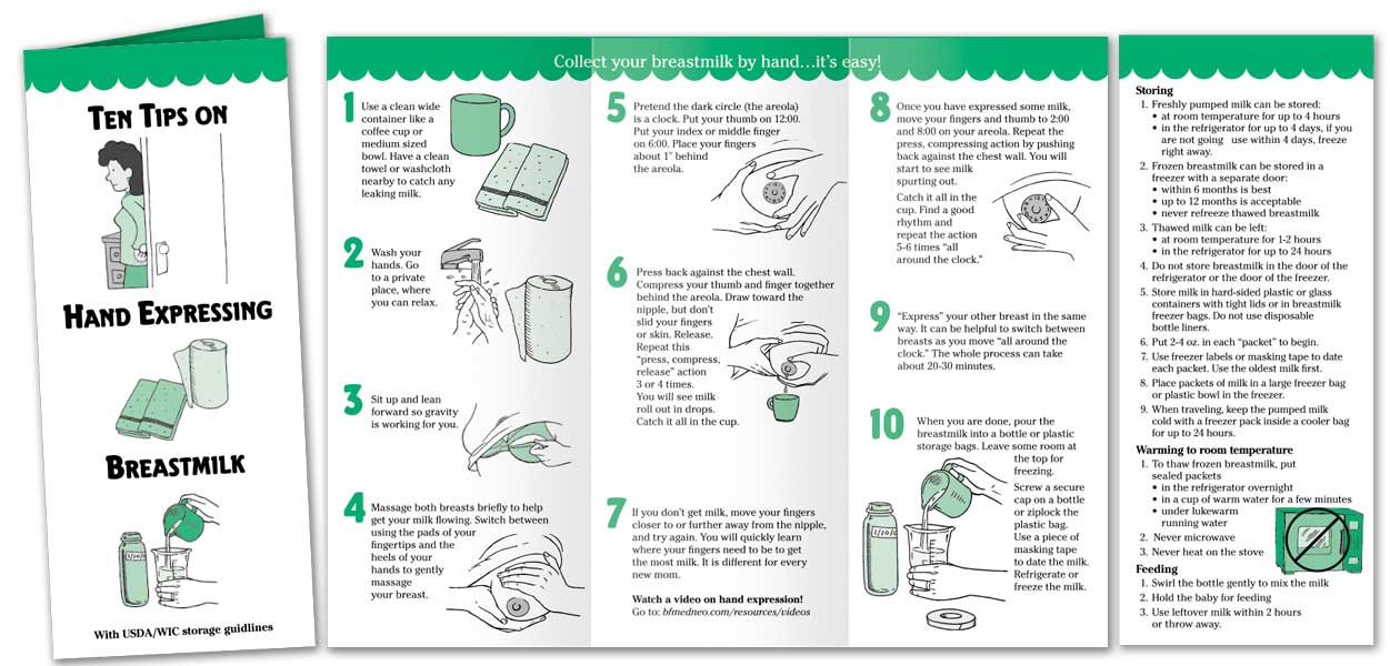 Ten Tips on Hand Expressing Breastmilk with USDA storage guidelines - Image 3