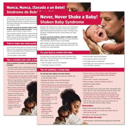 Never Never Shake a Baby! Tear Pad