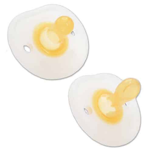 Flat Head and Round Head Silicone Pacifier set