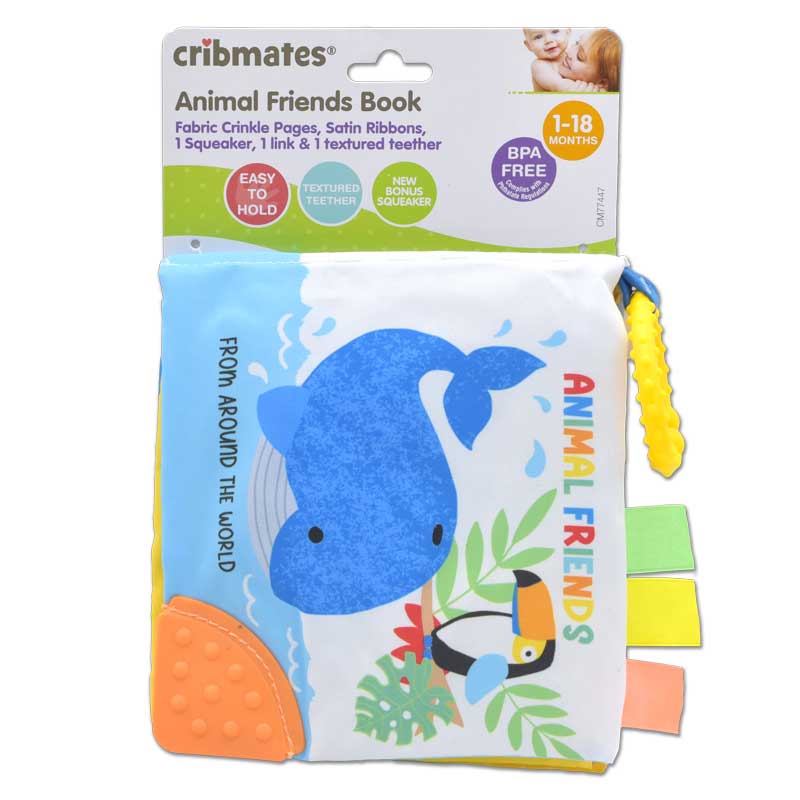 Set of 6 Assorted Cloth Books - Animal Friends