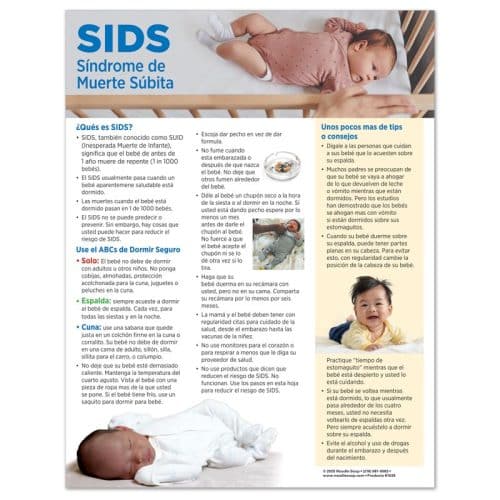 SIDs tear pad Spanish