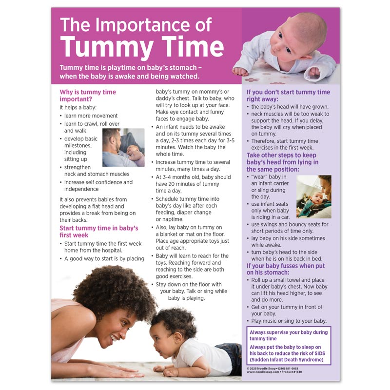 Tummy Time Tear Pad - English