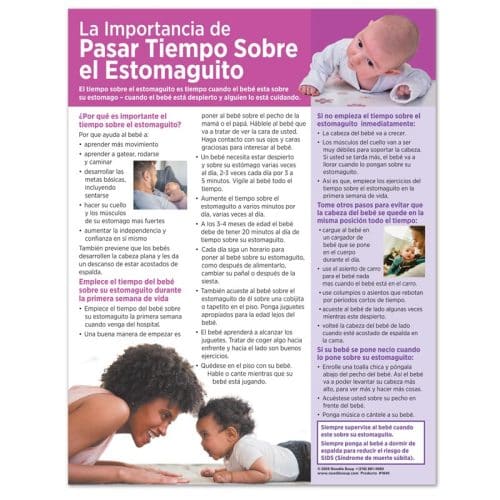 Tummy Time Tear Pad - Spanish