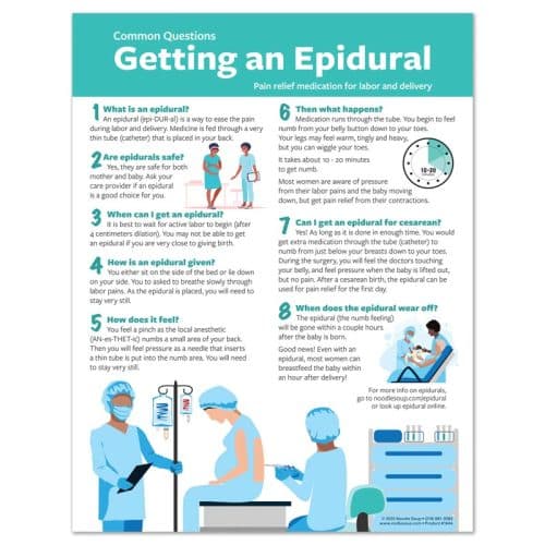 Getting an Epidural tear pad - English