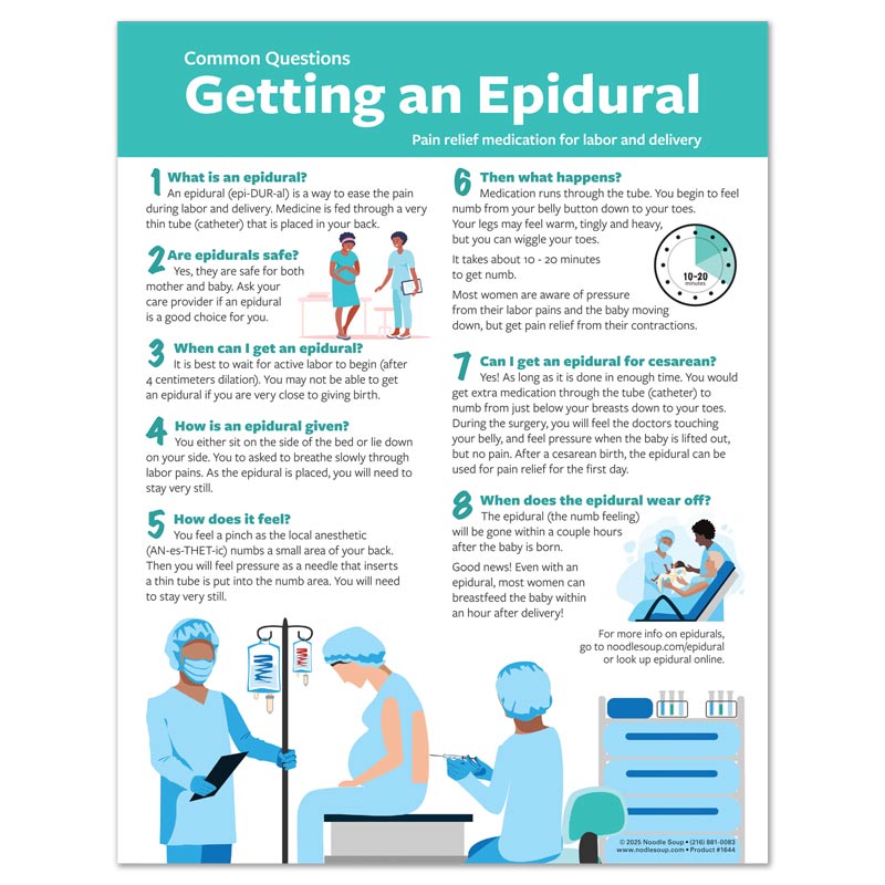 Getting an Epidural tear pad - English