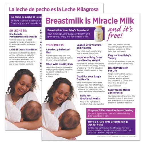 Breastmilk is Miracle Milk tear pad