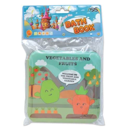 Vegetables and Fruits Vinyl Bath Book