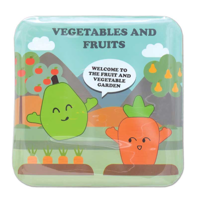 Vegetables and Fruits Vinyl Bath Book
