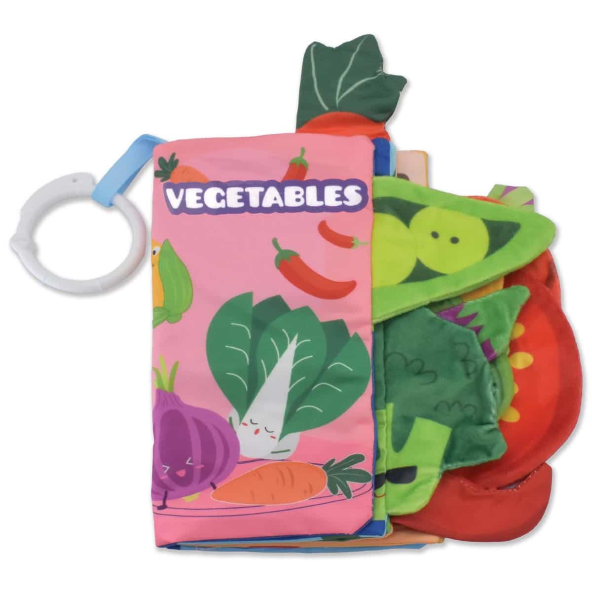 Interactive Vegetables Cloth Book for Babies