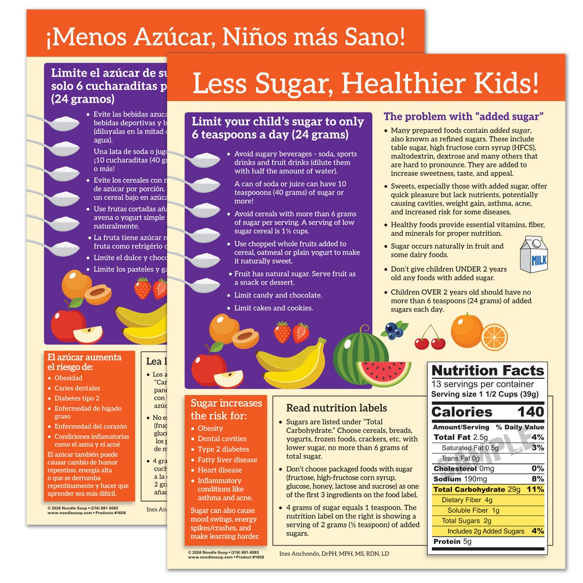 Less Sugar tear pad
