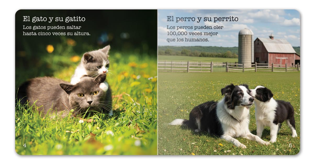 Farm Animals Little Book - Spanish