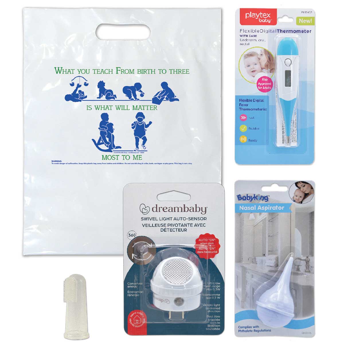 Baby Essentials 12 piece newborn care kit #1258 - extras
