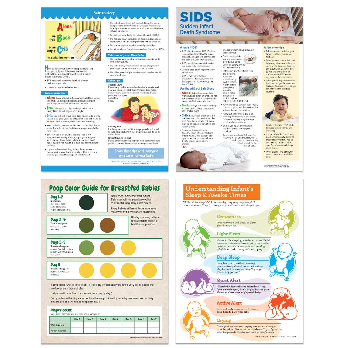 Baby Essentials 12 piece newborn care kit #1258 - tear pads