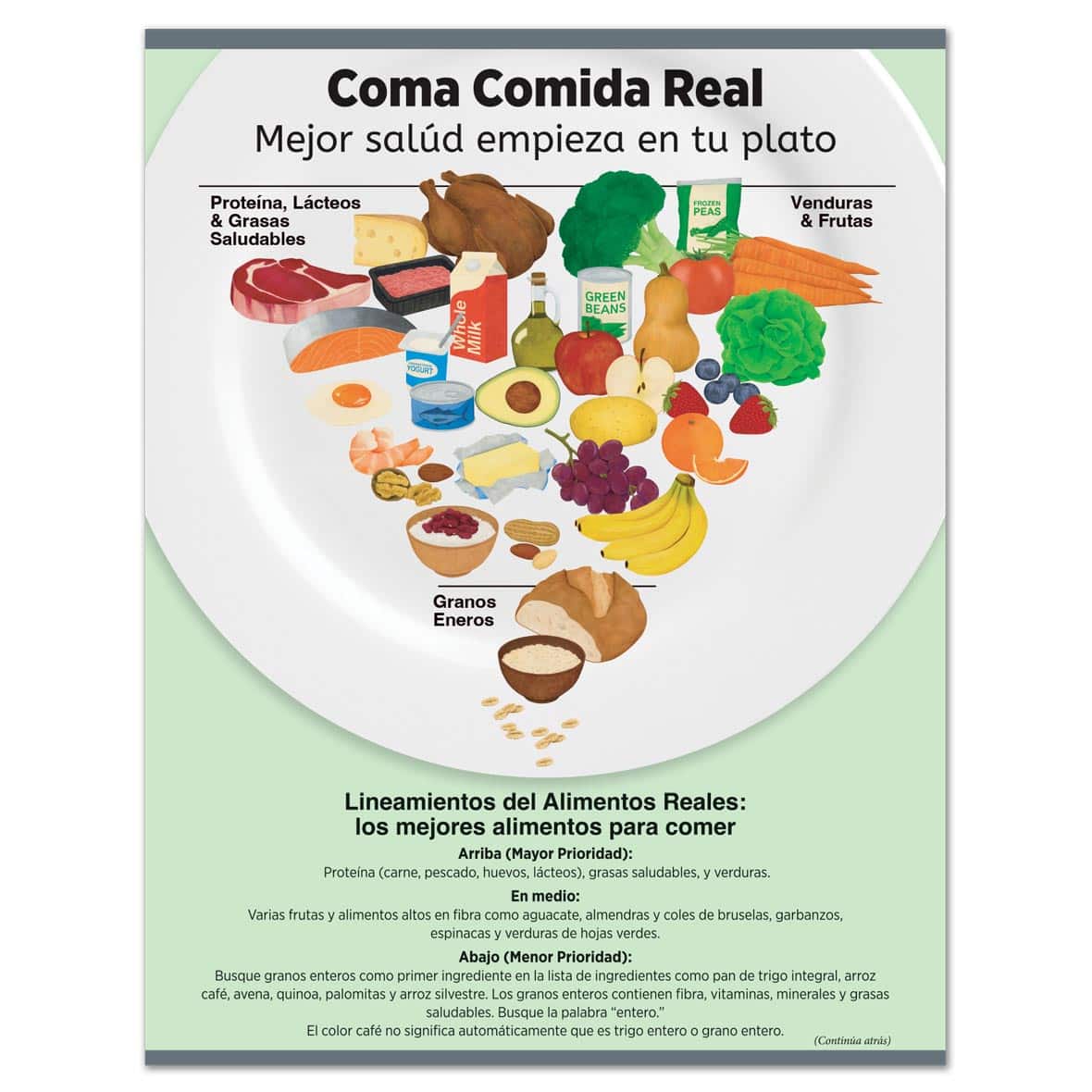 Eat Real Food Tear Pad - Spanish