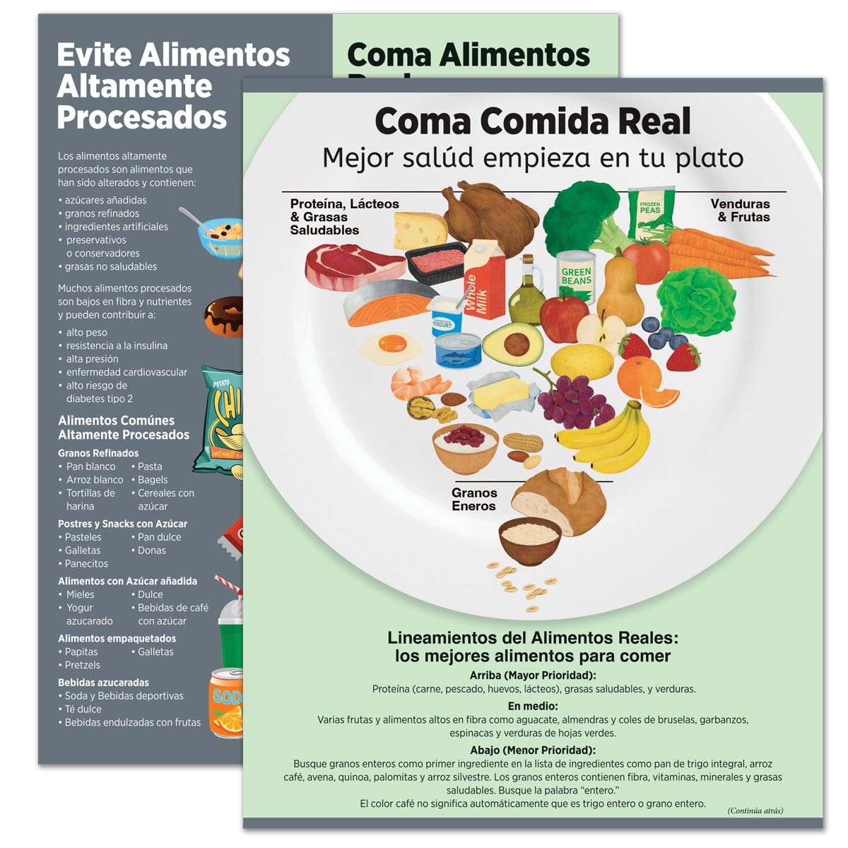 Eat Real Food Tear Pad - Spanish