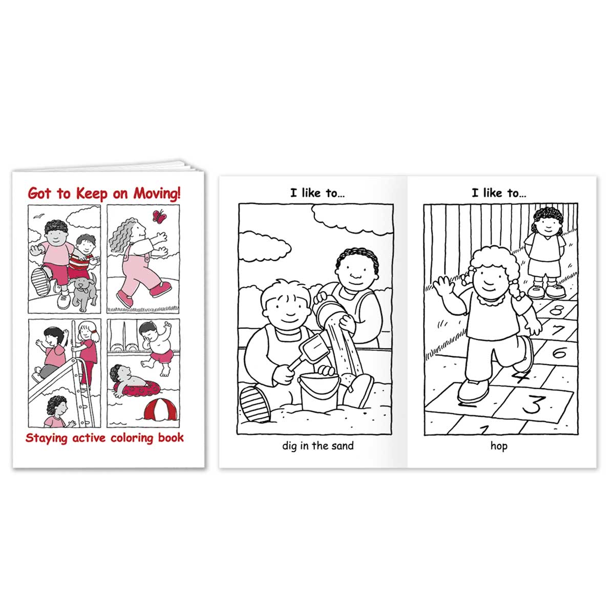 children’s coloring book kit - Got to Keep on Moving