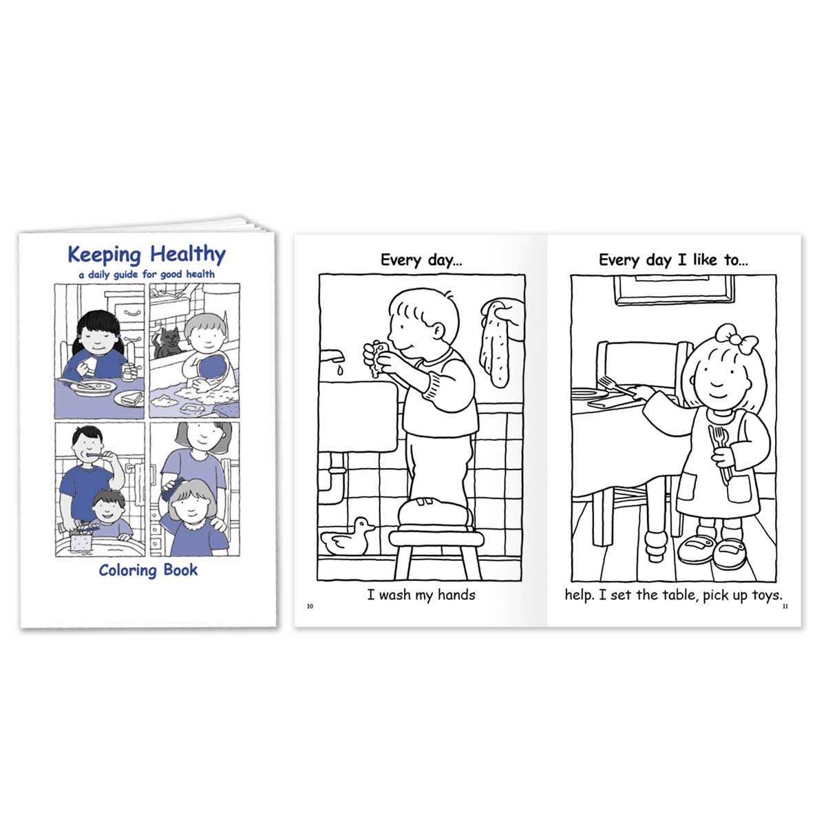 children’s coloring book kit - Keeping Health