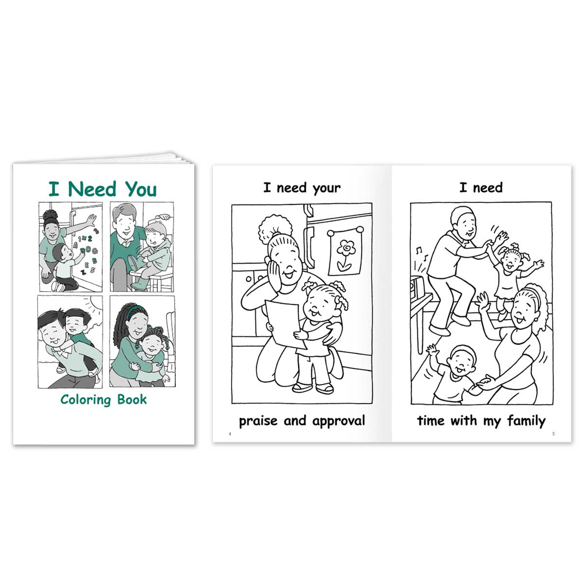 children’s coloring book kit - I Need you
