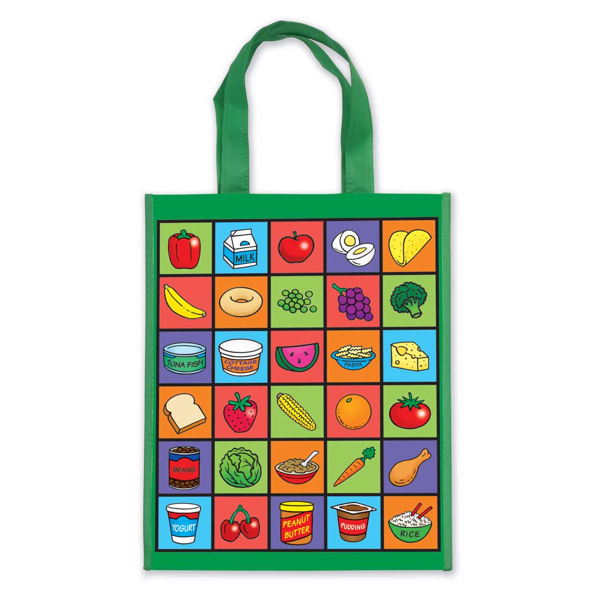 Laminated Fruit & Veggie Grocery tote 8815