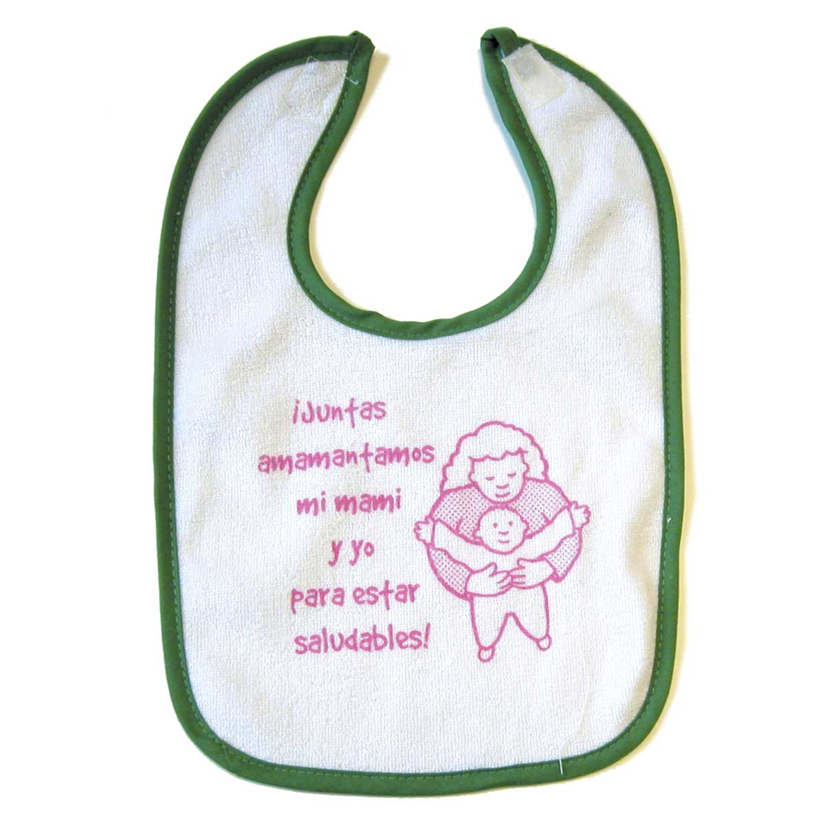 Together We Bresastfeed newborn baby bib - Spanish 9415